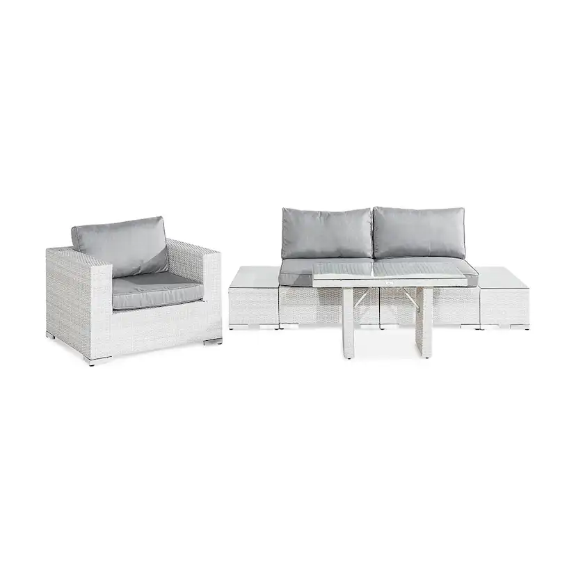 Bahamas Loungegrupp 3-sits Vit