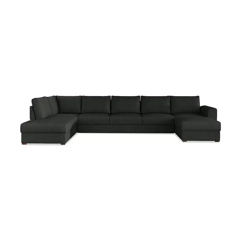 Wilma U-bäddsoffa Large Vänster Svart, Vänster