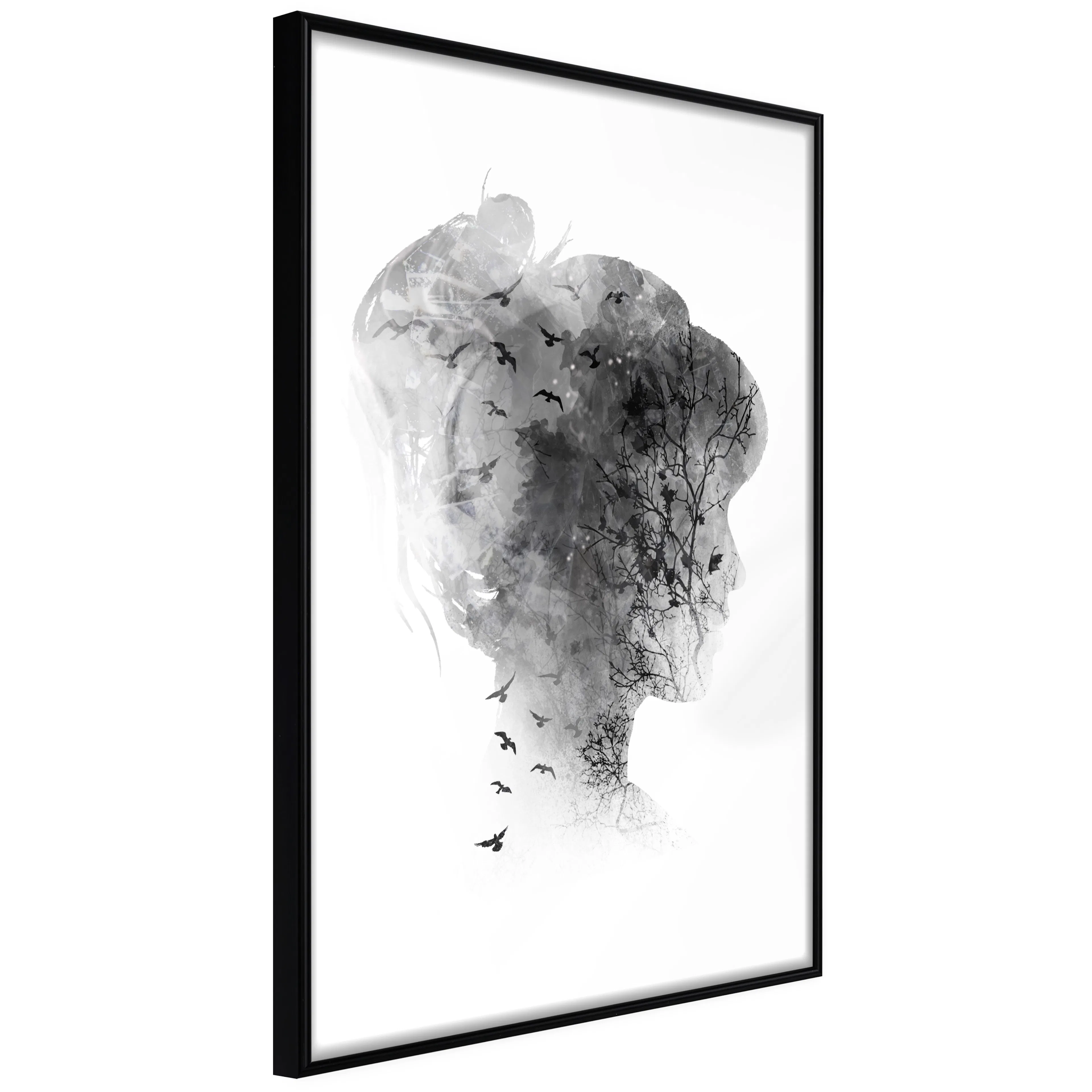 Affisch - Open Mind [Poster] 40x60 Svart ram, 40x60 cm