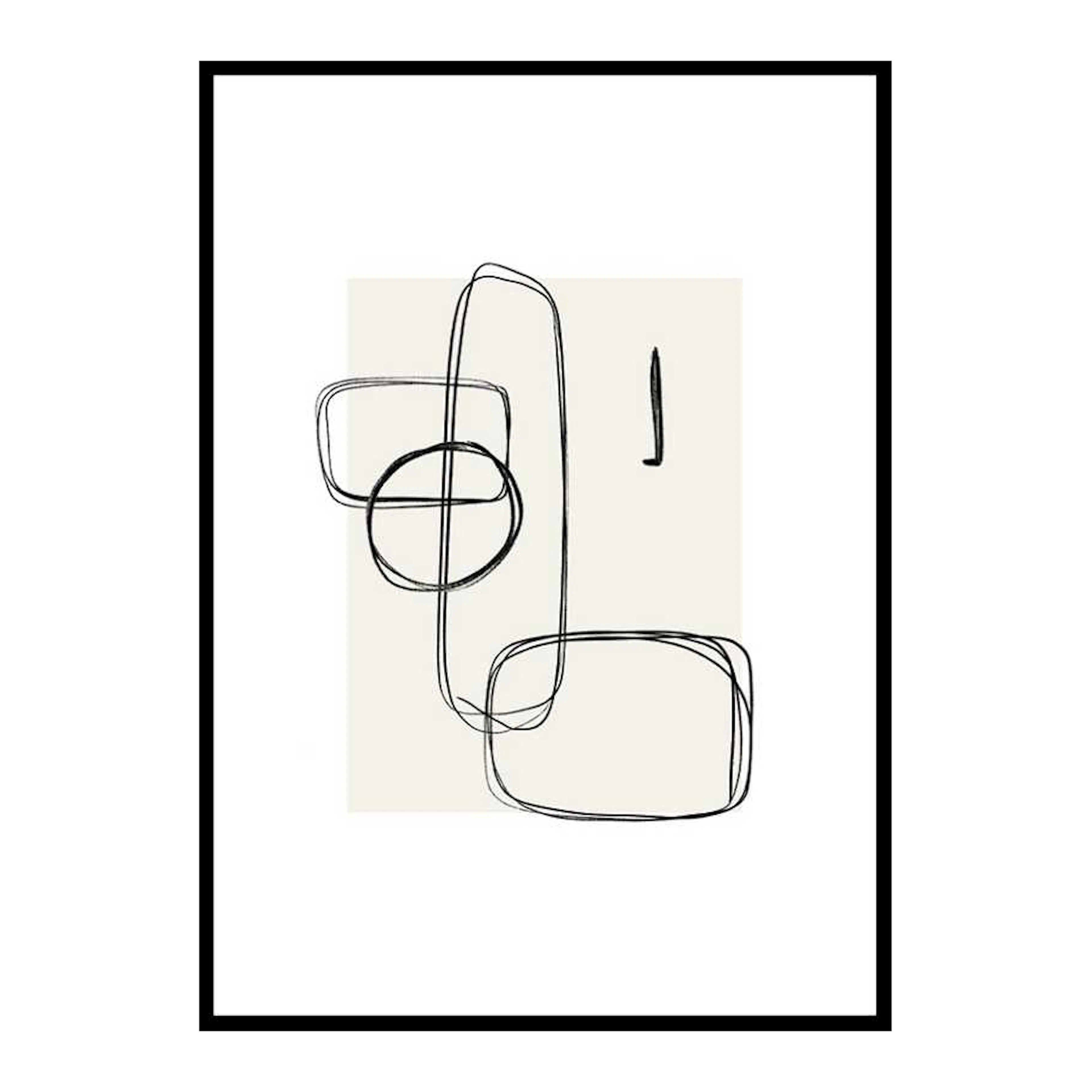 Abstract Brushed No1 50x70 cm