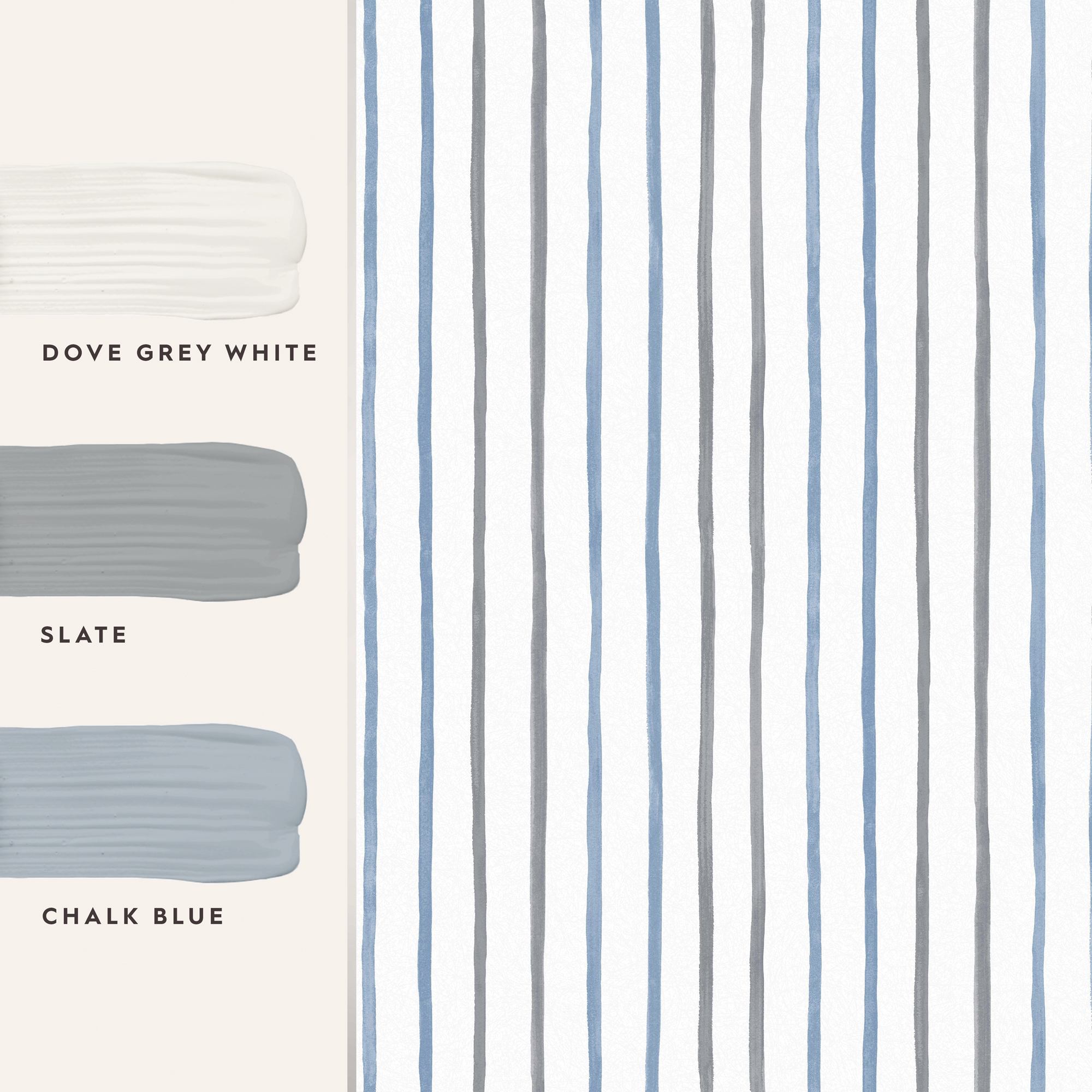 Tapet Laura Ashley Painterly Stripe Blå 119863