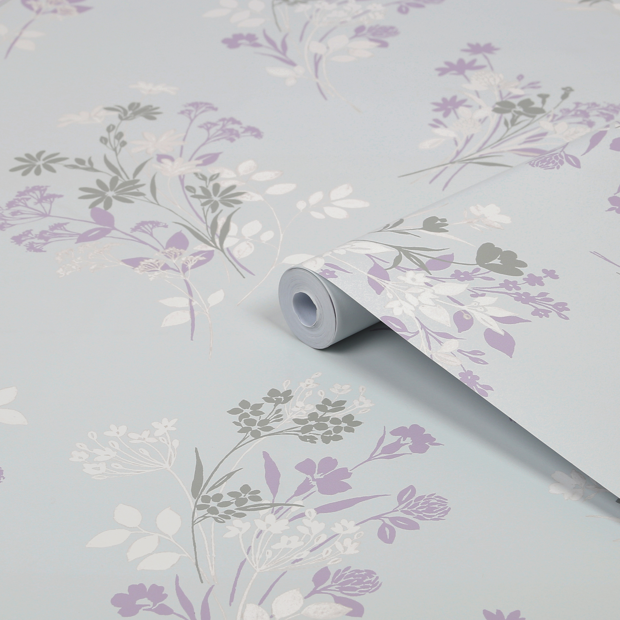 Tapet Laura Ashley Igerna Pale Duck Egg Blå 119857