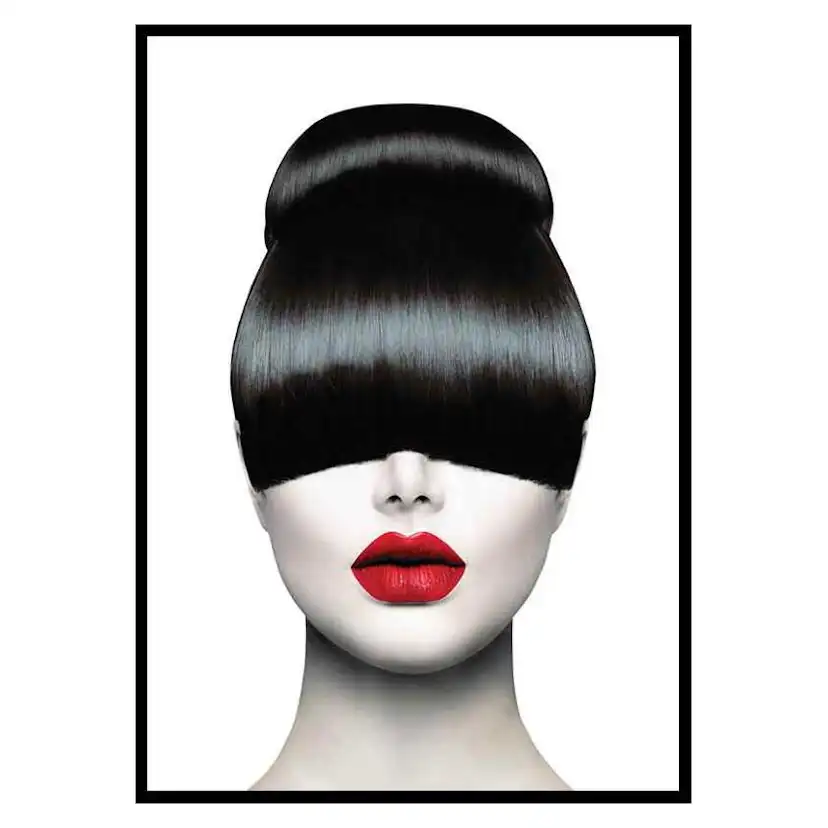 Poster Gallerix Red Lips Hair Cut