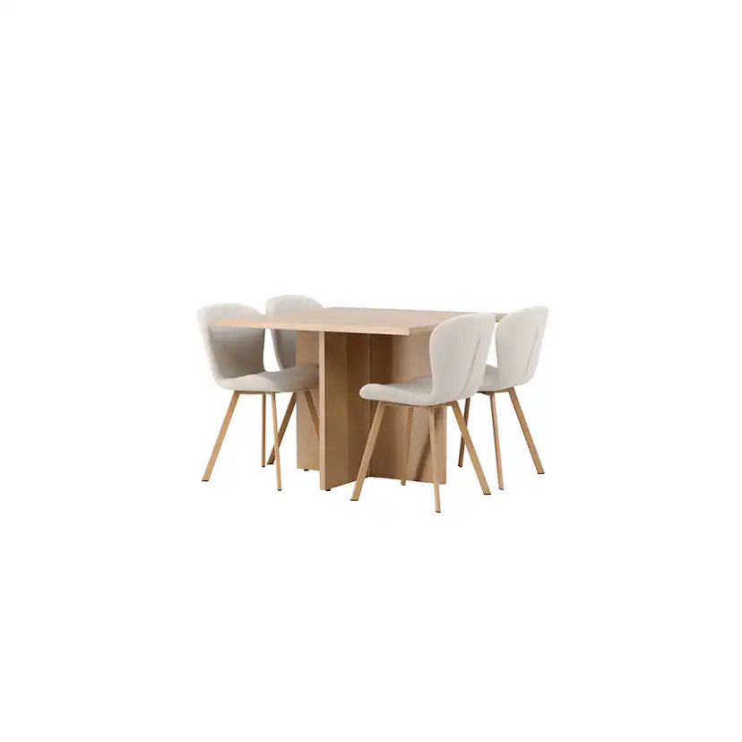 Matgrupp Venture Home Leo med 4 Lilja Stolar