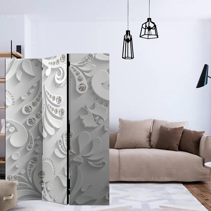 Rumsavdelare Arkiio Flowers With Crystals 135x172 cm