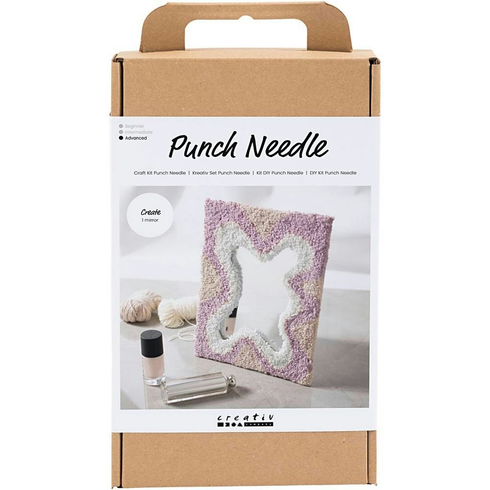 DIY-kit Creativ Company Punch Needle Spegel