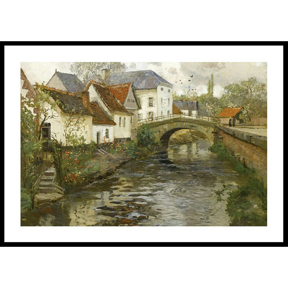 Poster Gallerix Small Town Near La Panne By Frits Thaulow