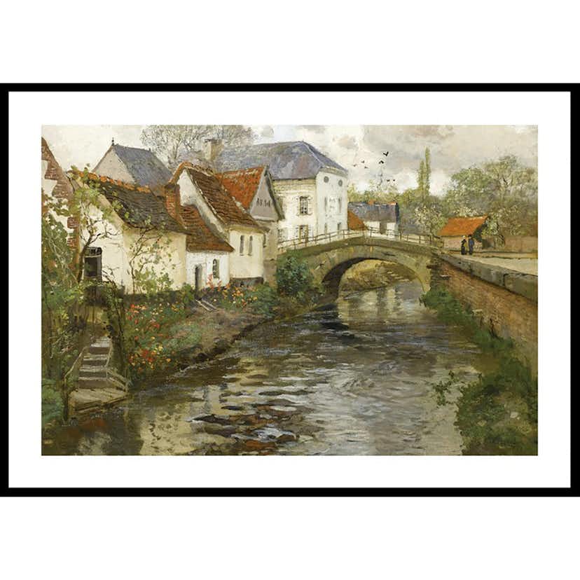 Poster Gallerix Small Town Near La Panne By Frits Thaulow