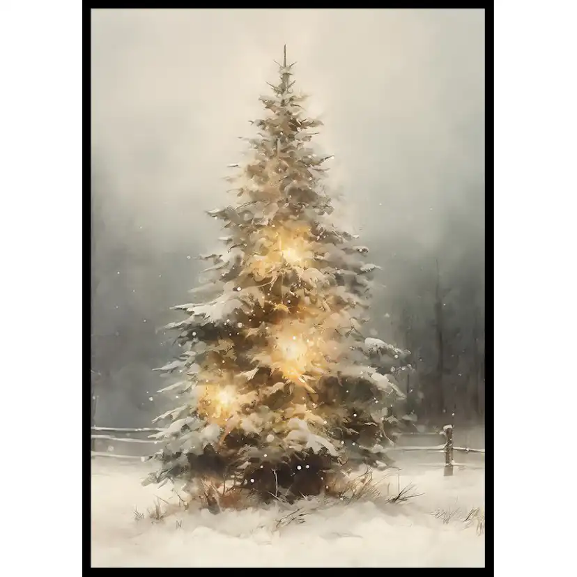 Poster Gallerix Winter Tree With Lights