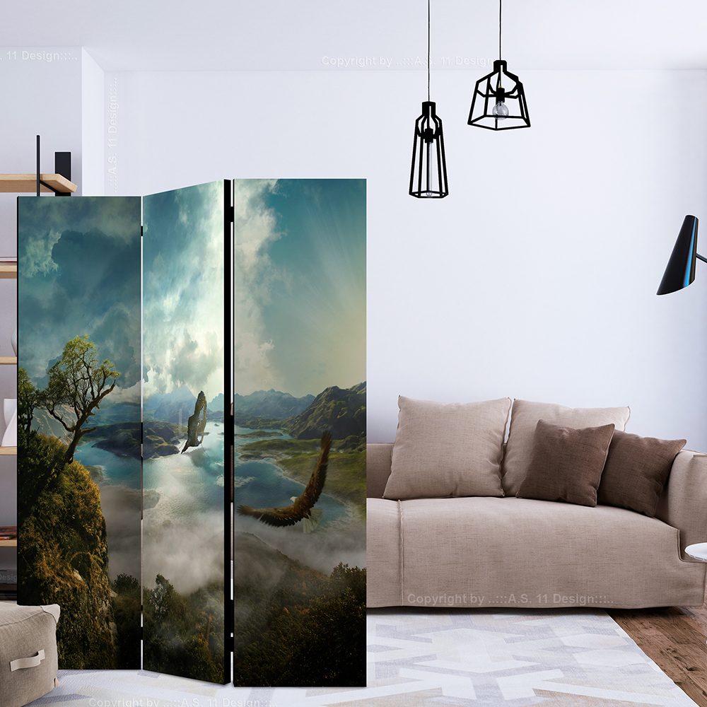 Rumsavdelare Skärmvägg Arkiio Flight Over The Lake 135x172 cm