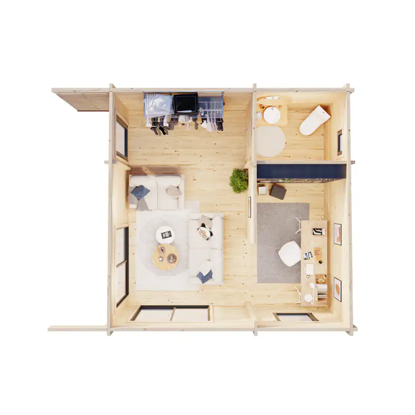 Trädgårdshus Palmako Cecilia 29,2 m2