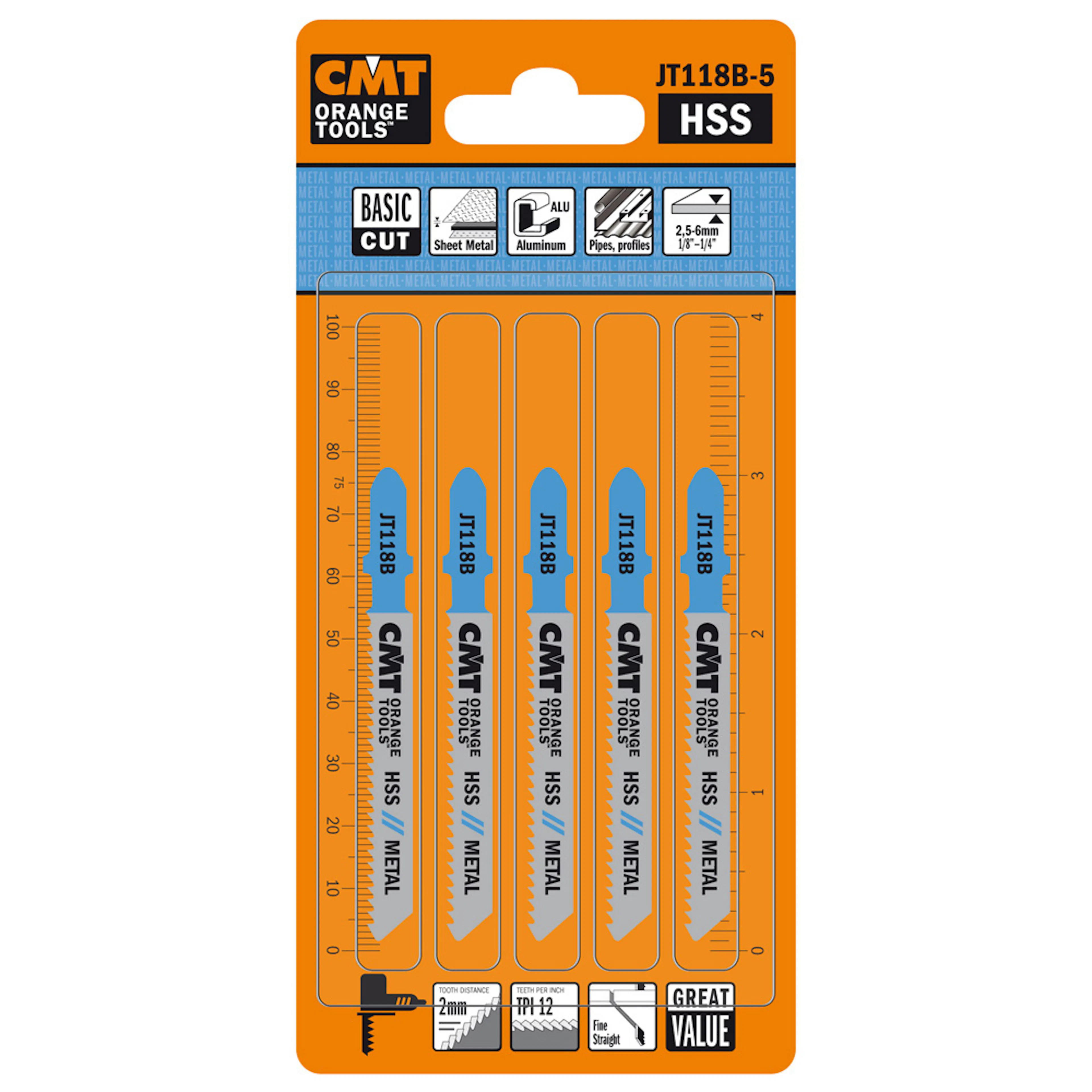 Sticksågblad CMT Orange Tools Metall 50mm HSS Metal Basic