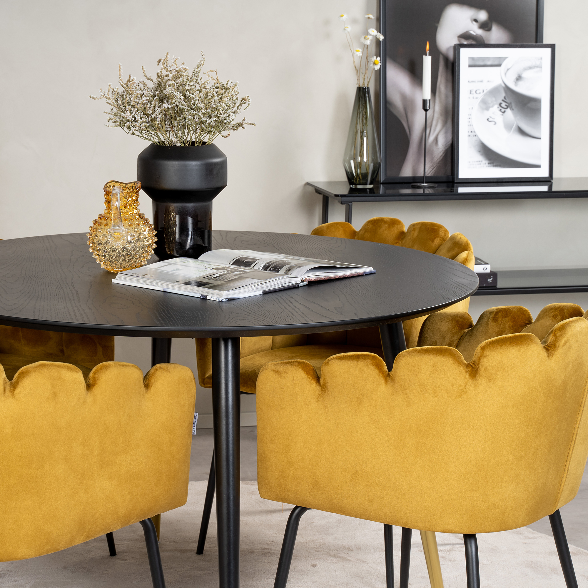 Matgrupp furniture/fashion Disa med 4 Limhamn Stolar