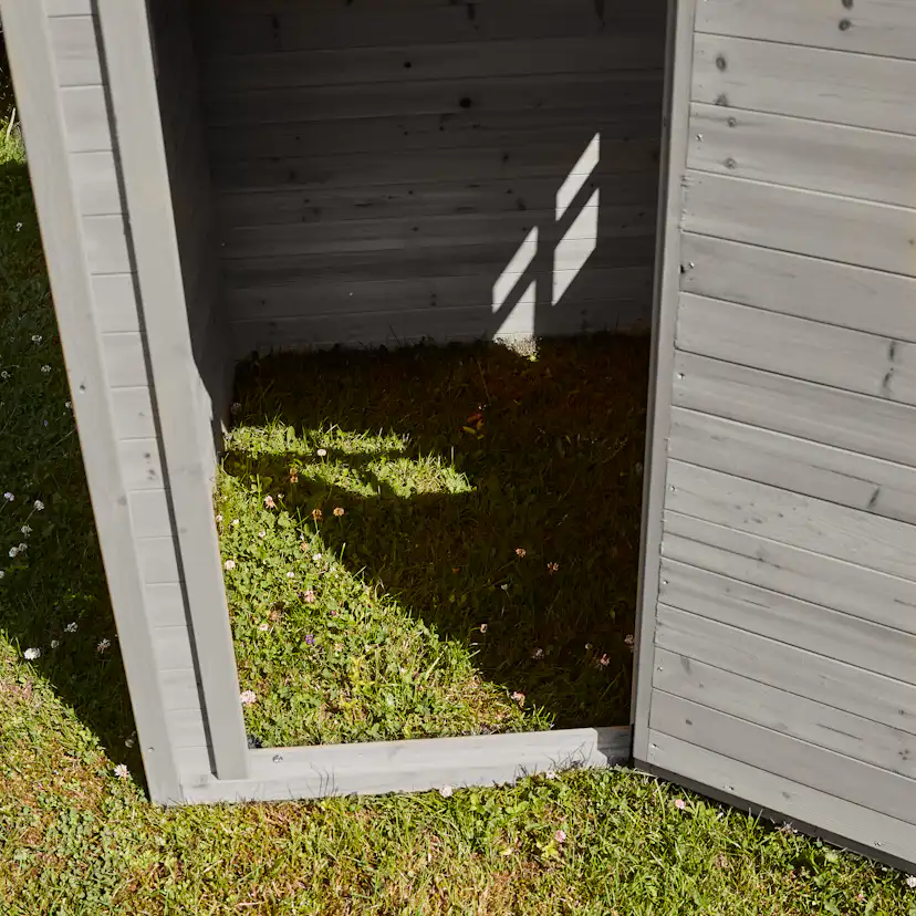 Lekstuga Nordic Play Grå/Svart 158x148x132 Cm