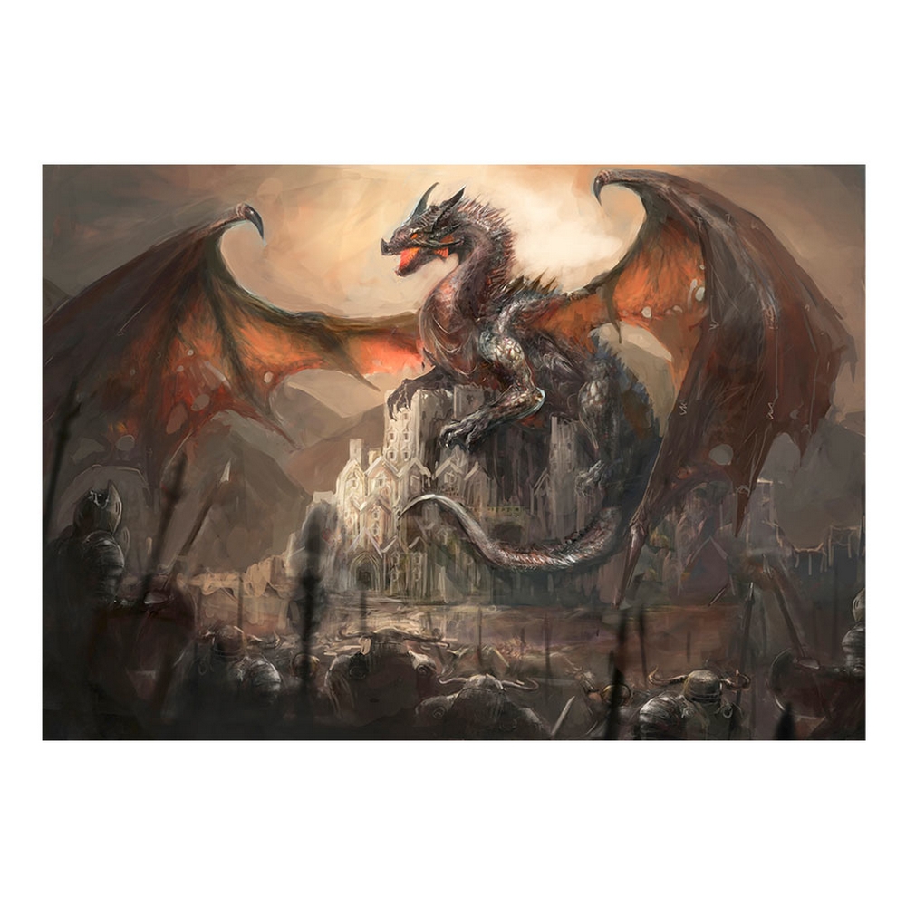 Fototapet Arkiio Självhäftande Dragon Castle