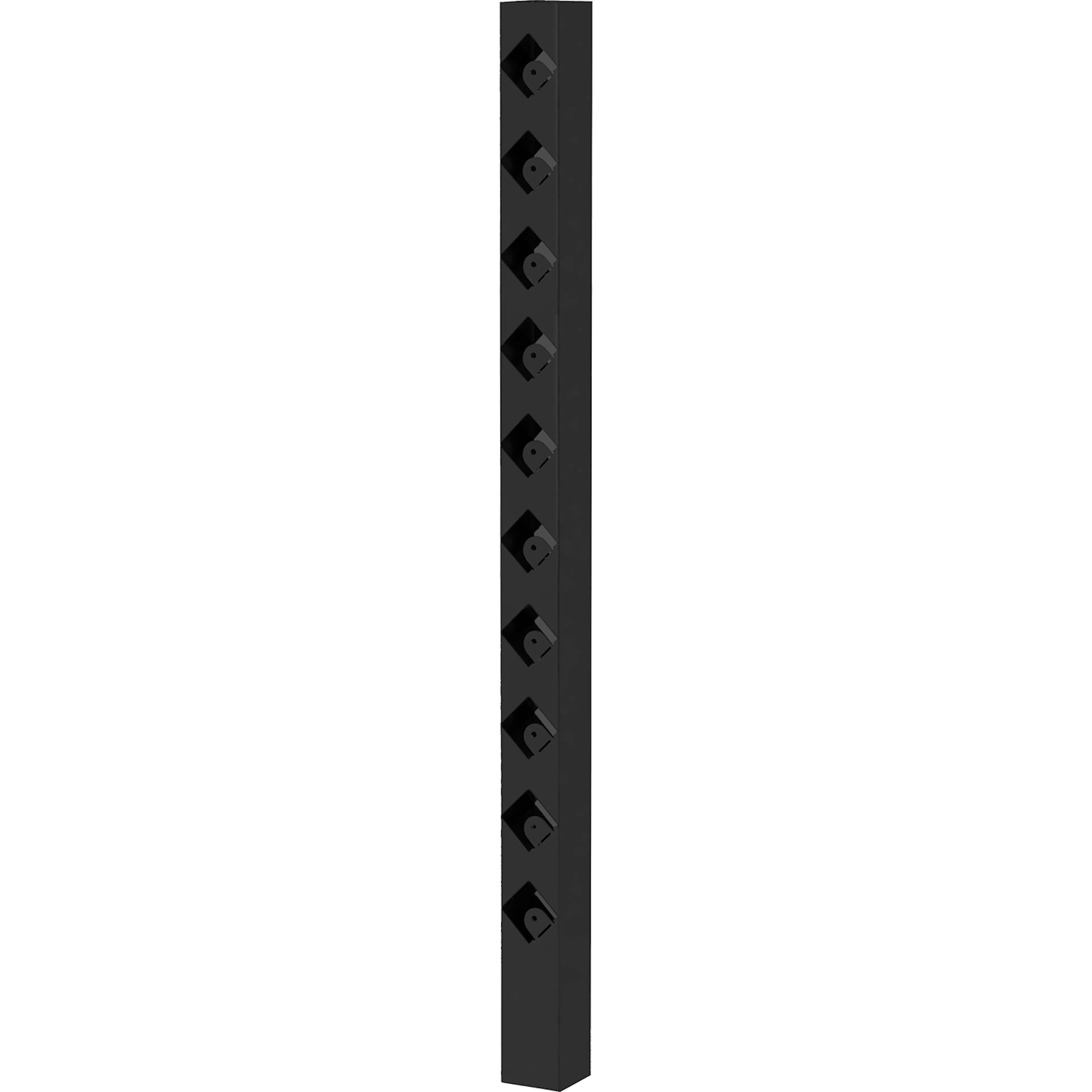 Staketstolpe Öckerö 1100mm svart 70x70 Mellan Svart, Höjd: 1100 mm