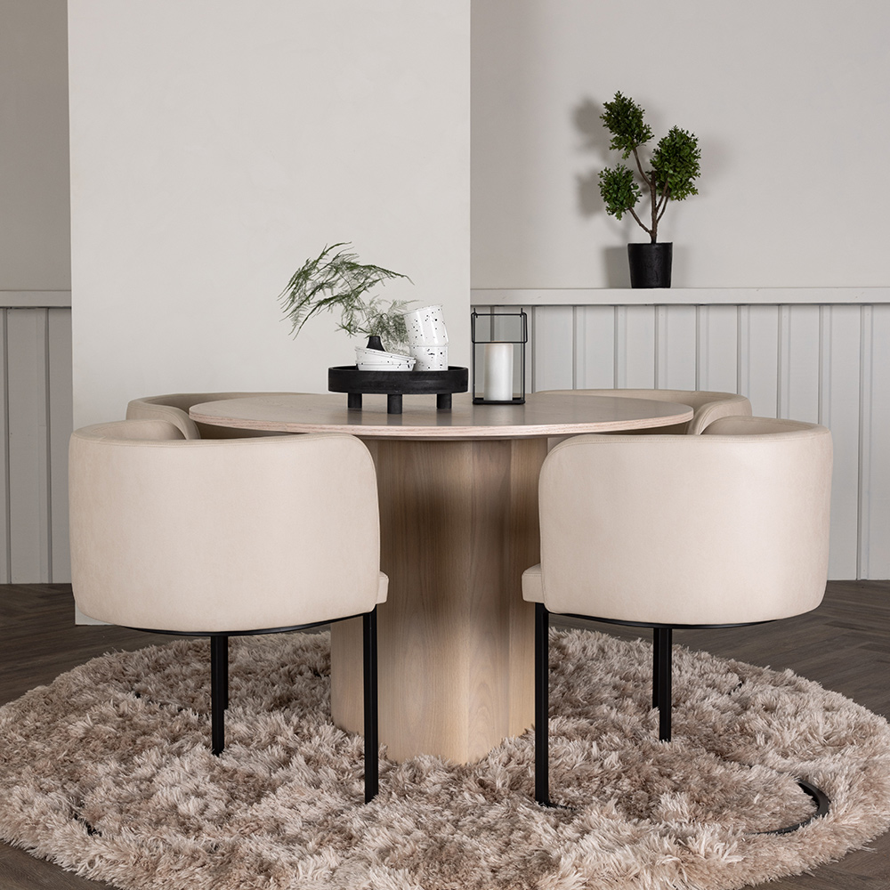 Matgrupp Venture Home Olivia med 4 Simrishman Stolar