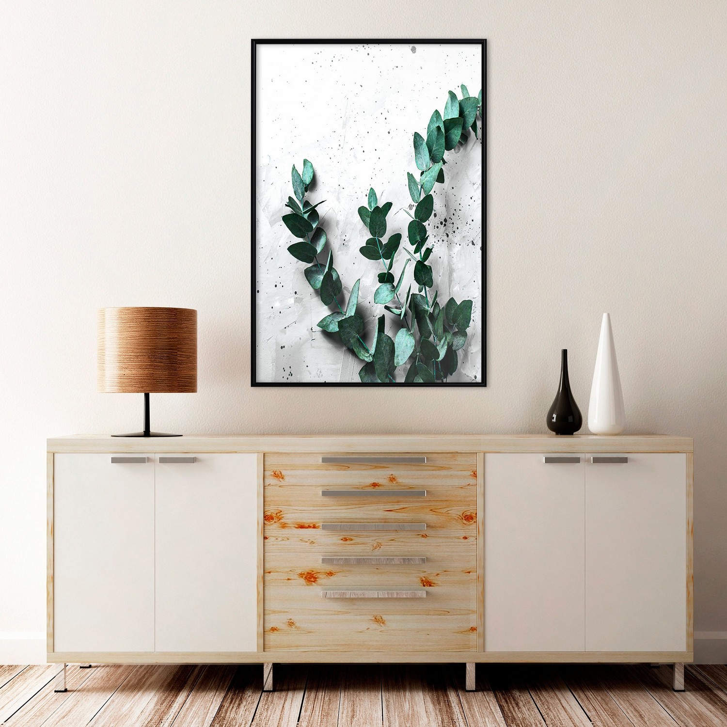 Affisch - Eucalyptus Scent [Poster] 40x60 Svart ram, 40x60 cm