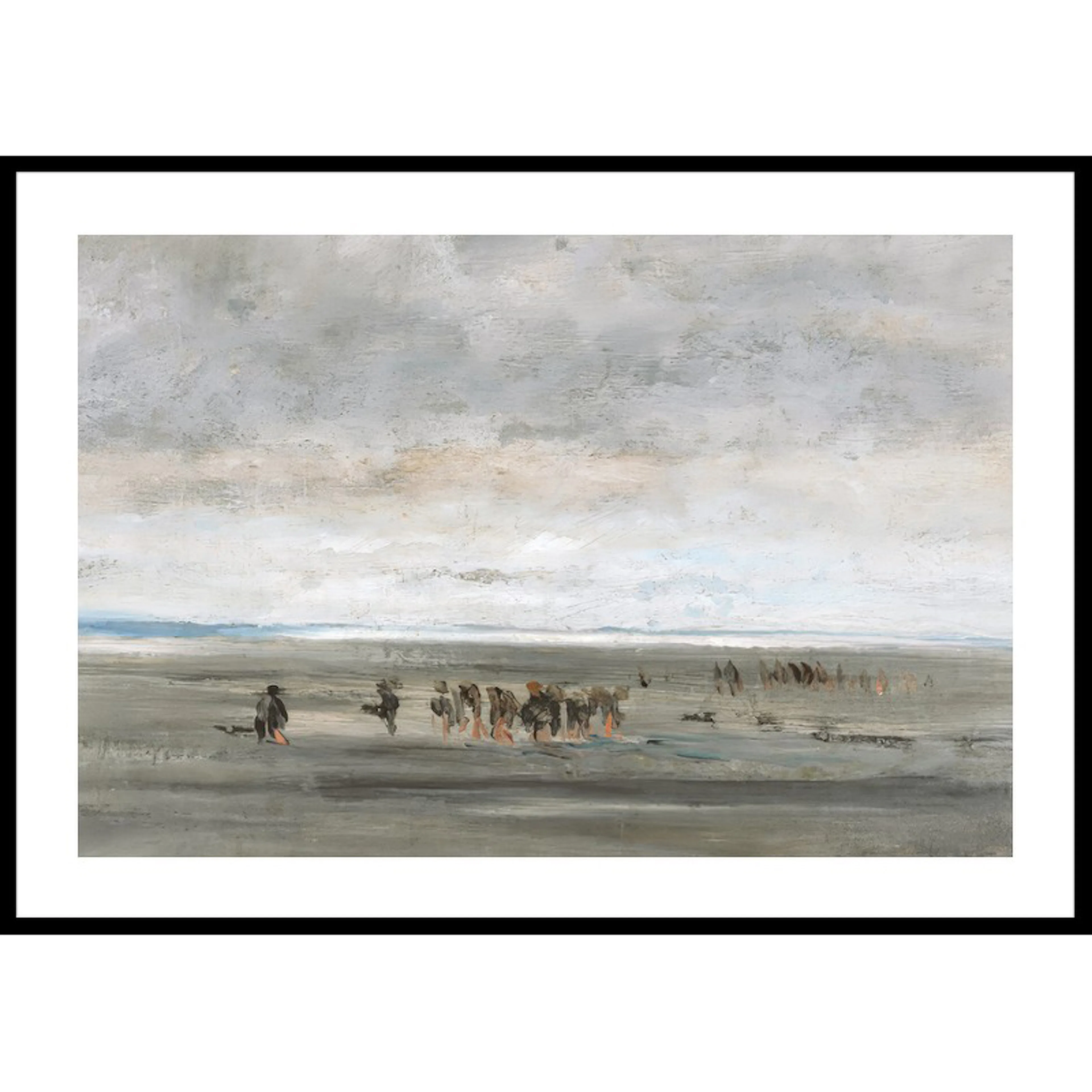 Poster Gallerix Clam Digger By Charles-François Daubigny