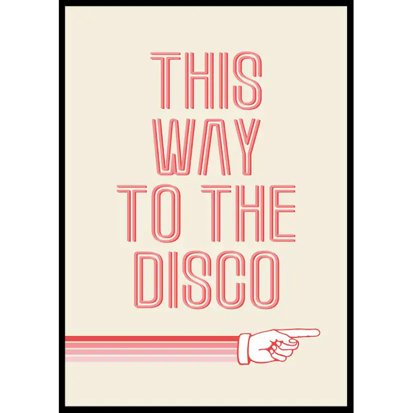 Poster Gallerix This Way To The Disco