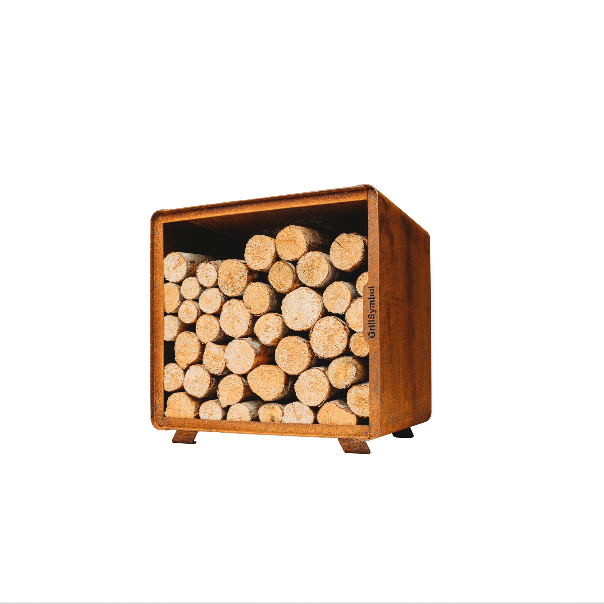 Vedförvaring GrillSymbol Cortenstål Enzo Rack S