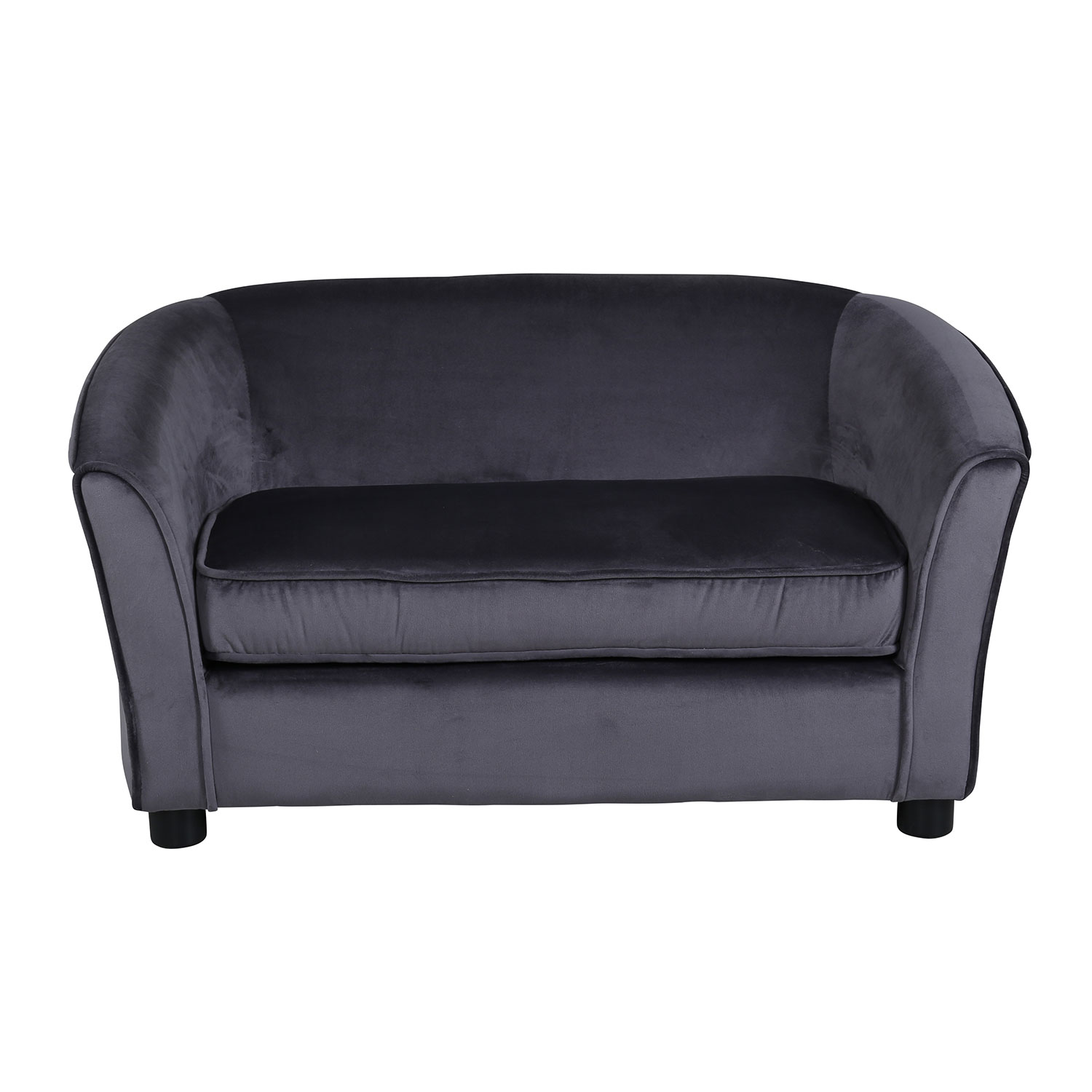 Barnsoffa Venture Home Måna Grå Sammet