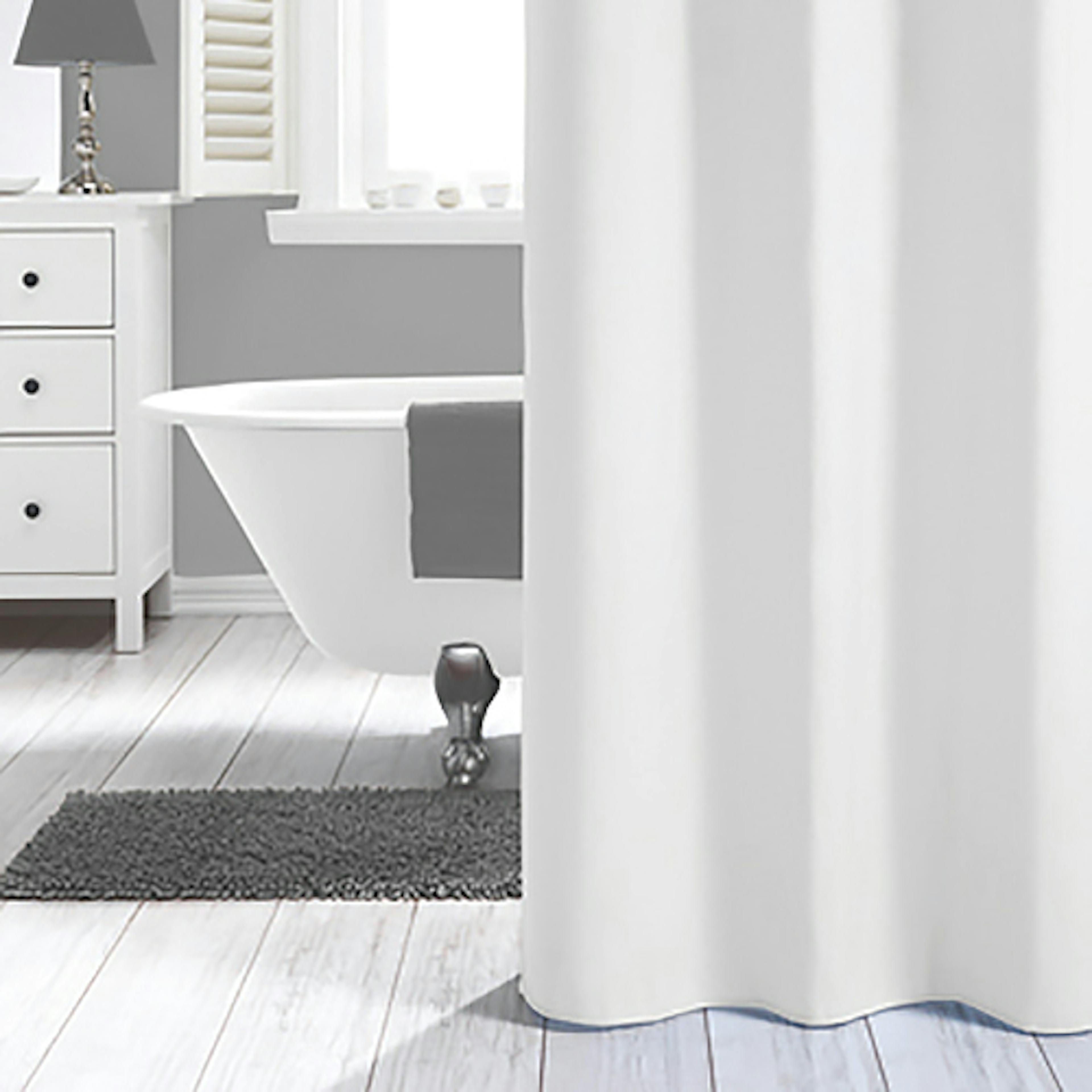 Duschdraperi Sealskin Madeira Vit Polyester