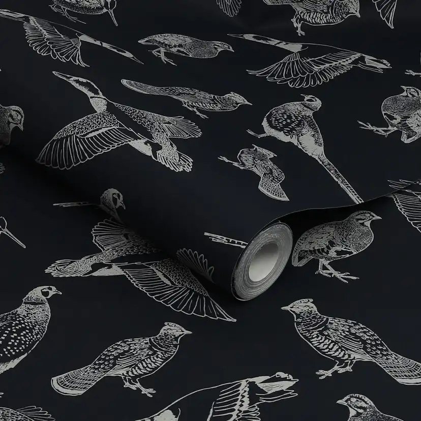 Tapet Joules Hunting Birds French Navy