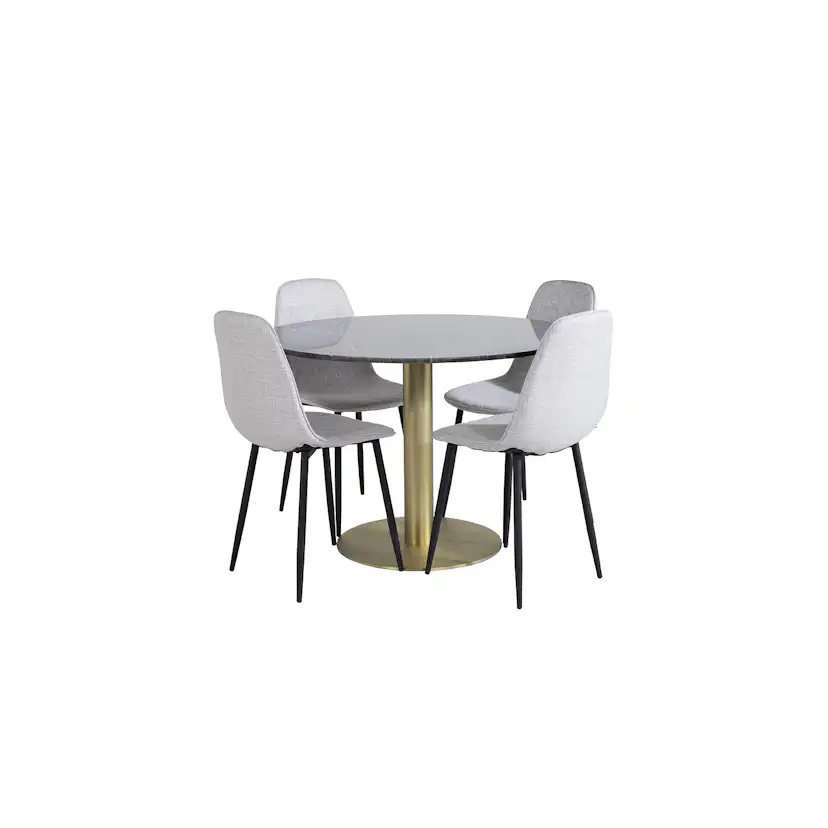 Matgrupp Venture Home Estelle med 4 Phoi Stolar PolyEstelletyg