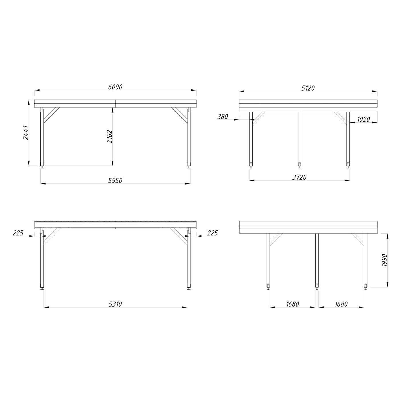 Carport Palmako Karl 20,6 m2