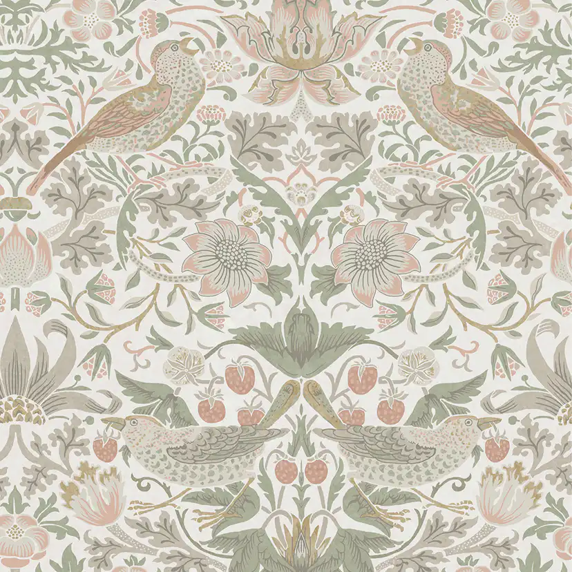 Tapet William Morris At Home Strawberry Thief 124233