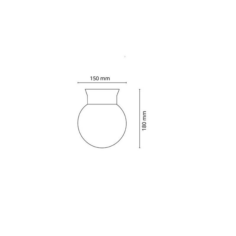 Tak/Vägglampa SG ARMATUREN Rondo Vit 10W LED E27
