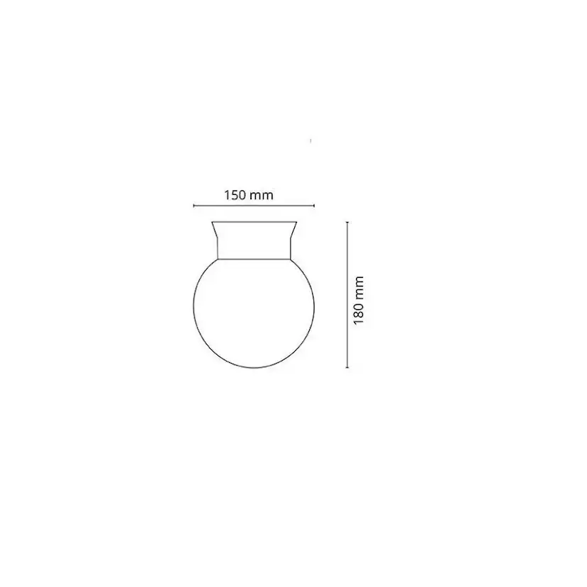 Tak/Vägglampa SG ARMATUREN Rondo Vit 10W LED E27