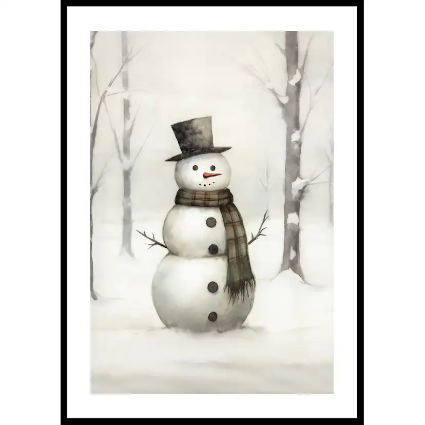 Poster Gallerix Winter Snowman