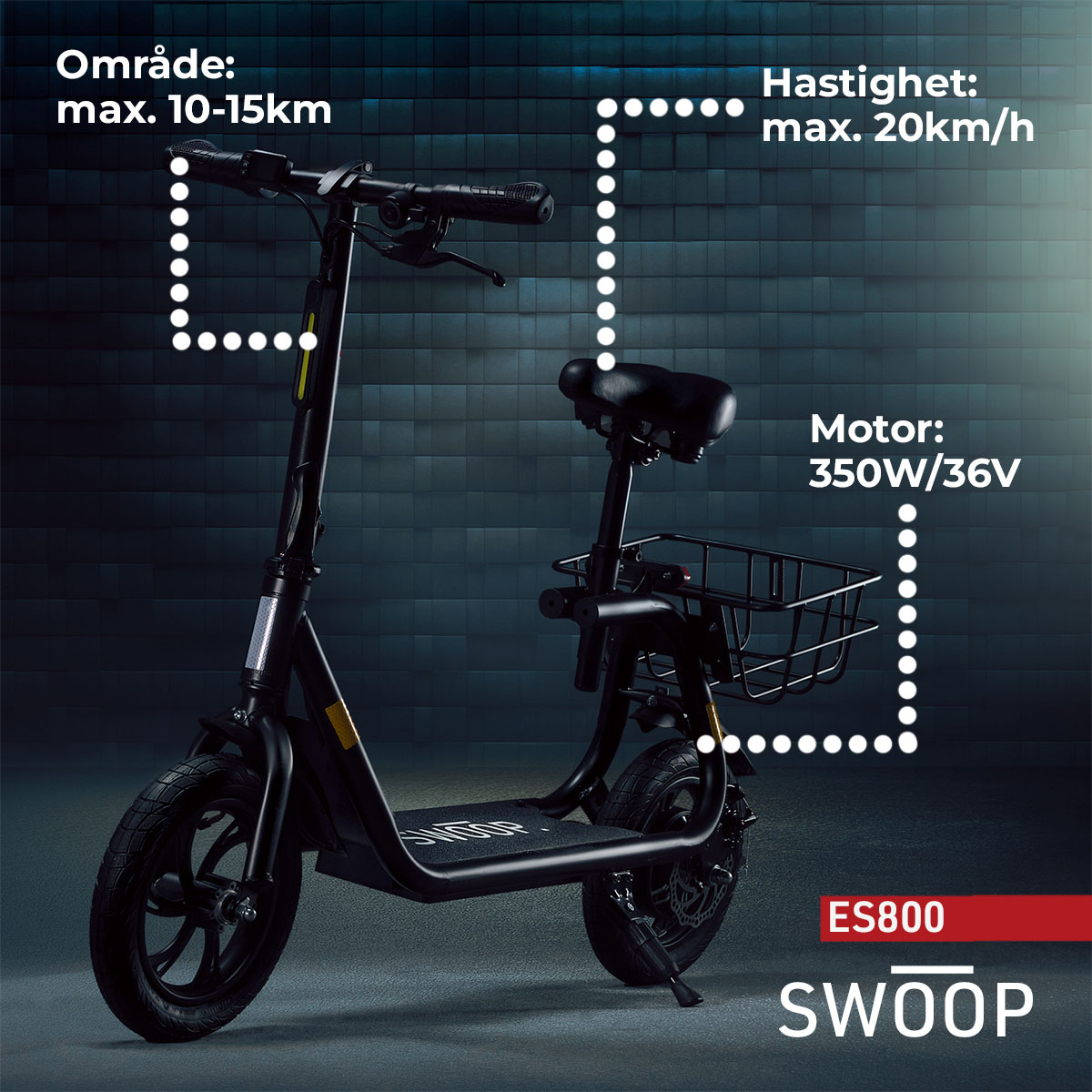 Elscooter Swoop ES800