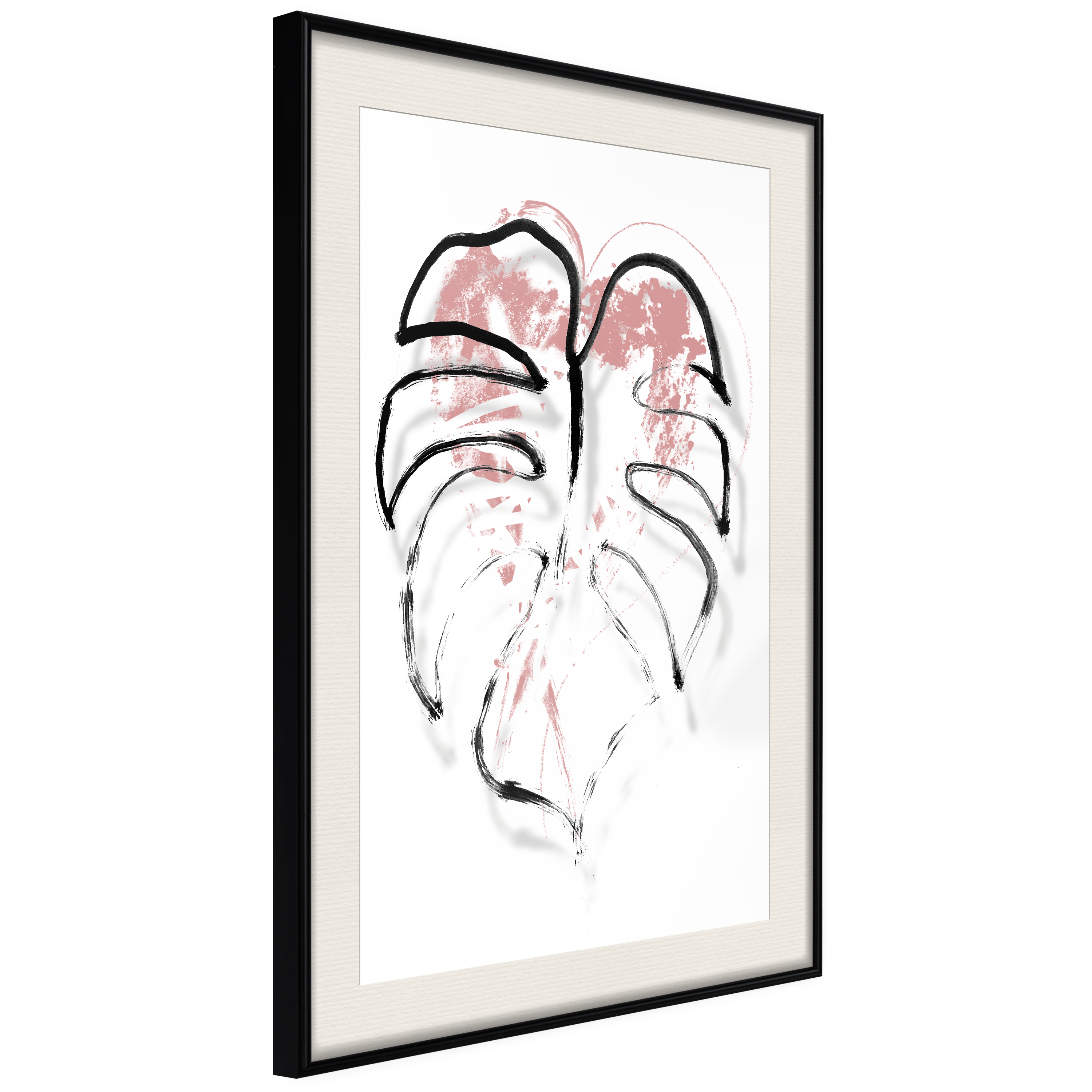 Affisch - Dynamic Monster [Poster] 30x45 Svart ram med passepartout, 30x45 cm