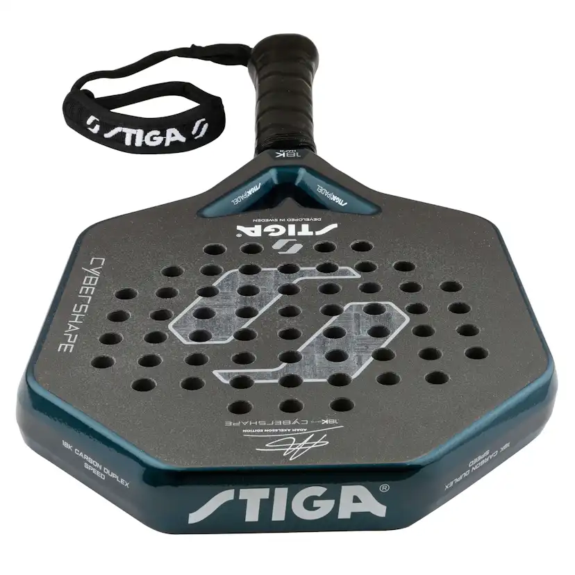 Padelracket STIGA Sports Cybershape 18K Hard Adam Axelsson Edition