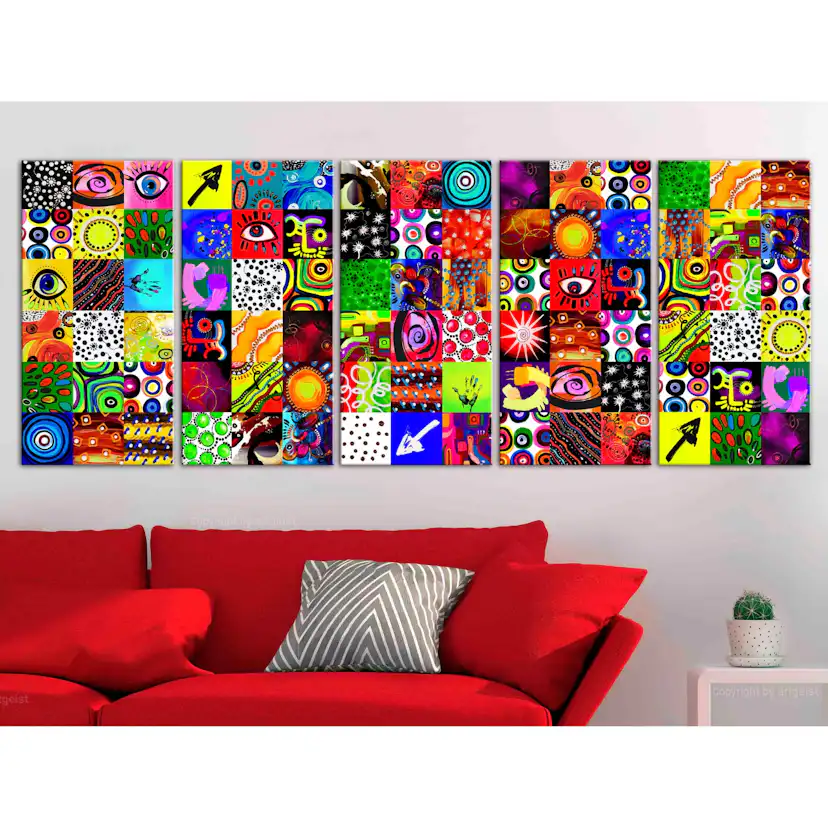 Tavla Arkiio Colourful Abstraction