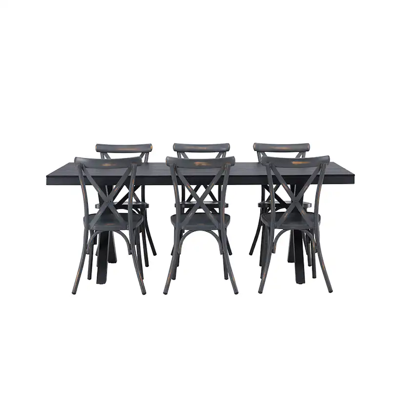 Matgrupp Venture Home Garcia Bord med 6 Tablas Stolar