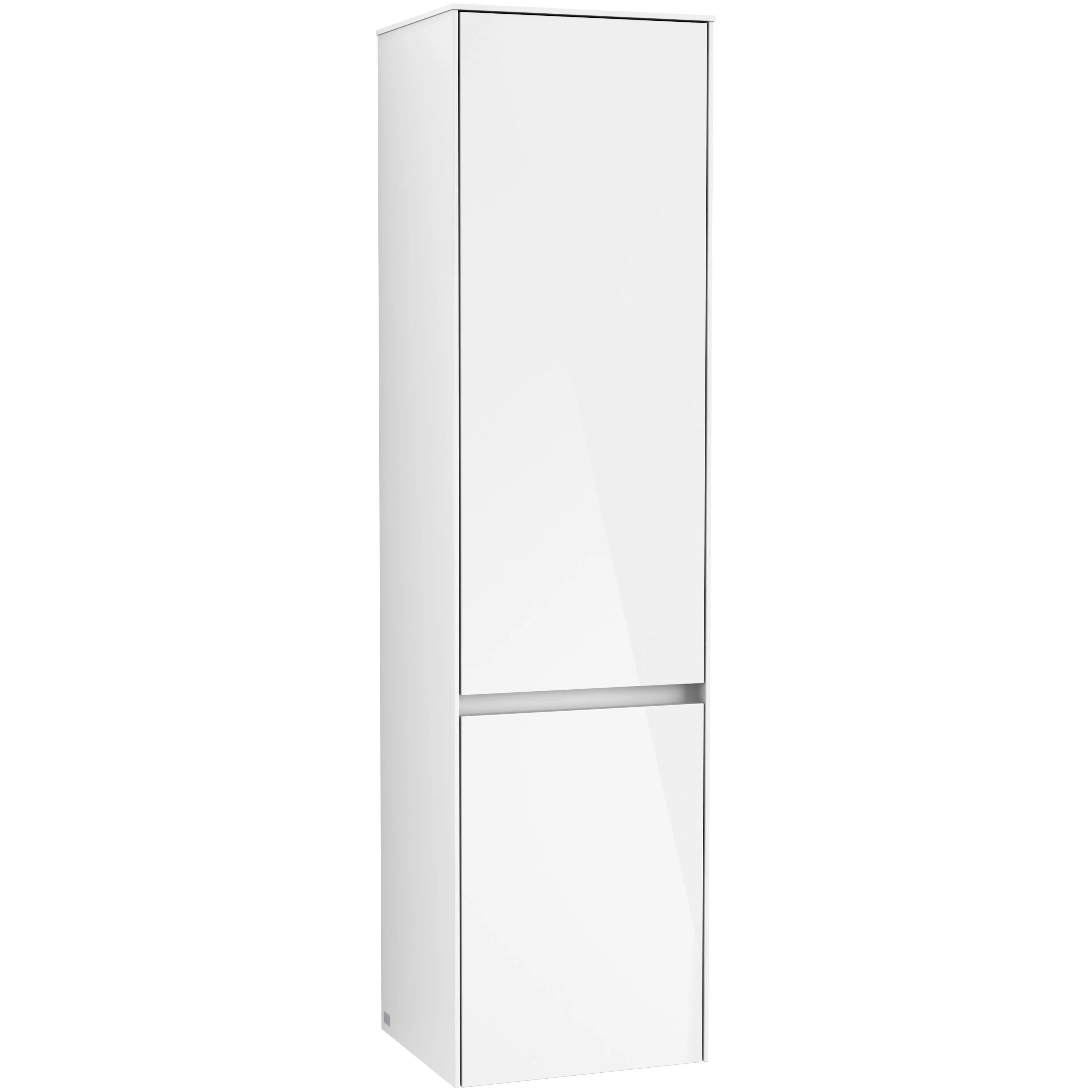 Högskåp Villeroy & Boch Collaro C03300DH Vit Högblank, Gångjärn Vänster, Utan Belysning, B: 404 mm