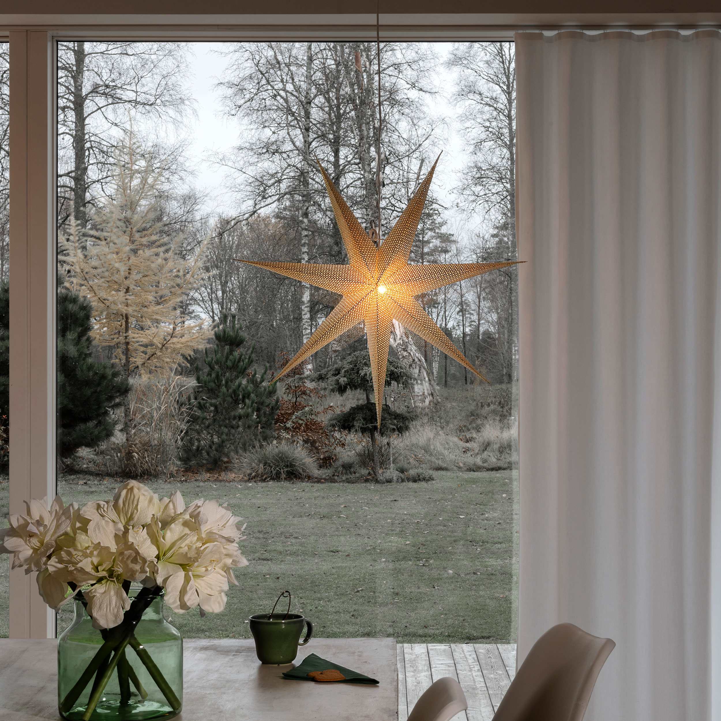 Adventsstjärna Gnosjö Konstsmide 7-uddig 60 cm