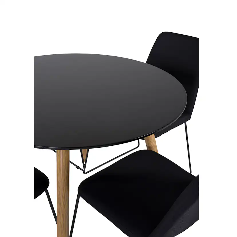 Matgrupp Venture Home Plaza Ø100 cm med 4st Muce Matstolar