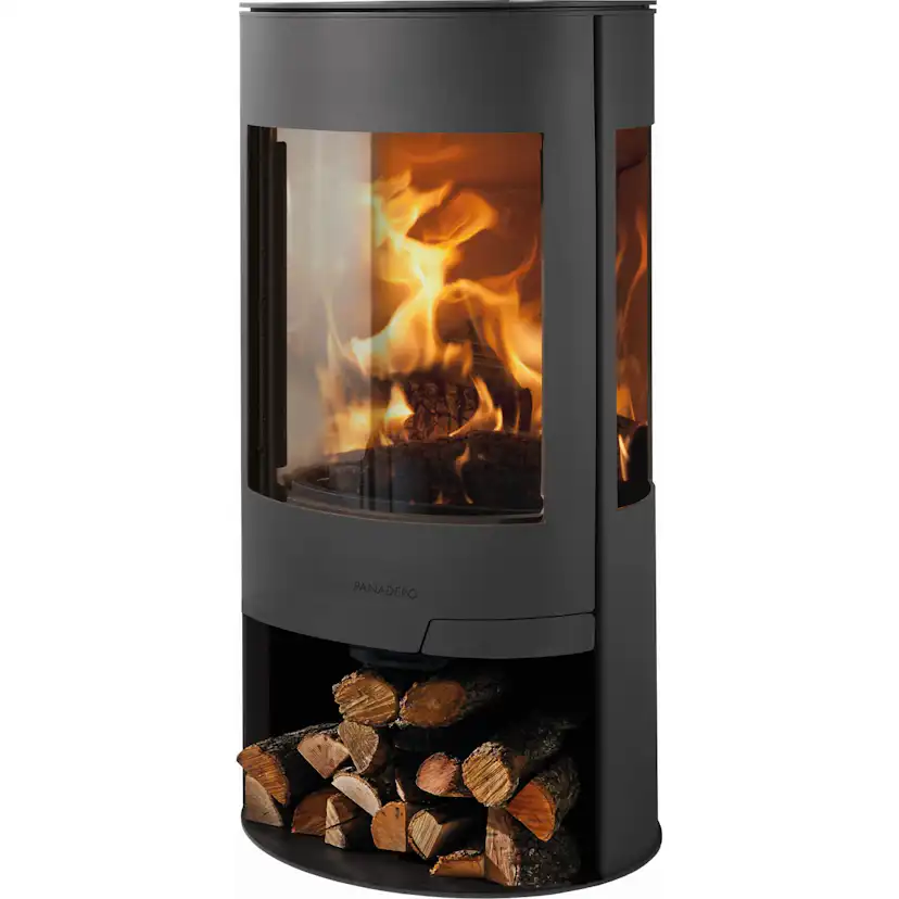 Braskamin Panadero Helsinki EcoDesign Fristående med Sidoglas 8kW