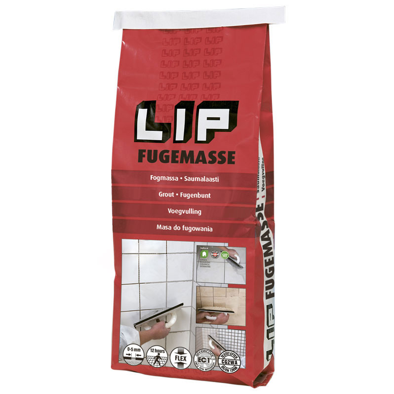 Kakelfog LIP Svart 5 kg