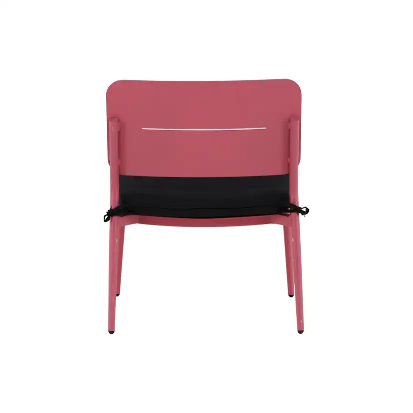 Lina lounge Chair - Pink / Black Cushion Rosa
