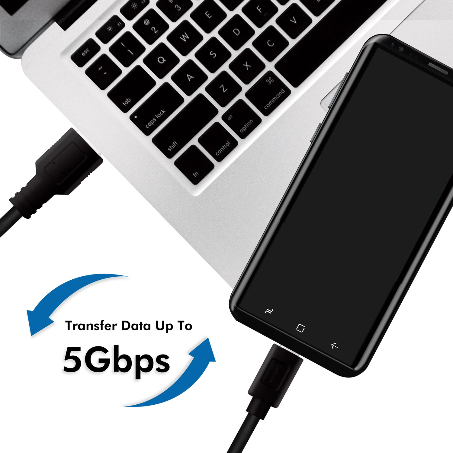 USB-kabel LogiLink 3.2 Gen1 USB - USB-C 15W