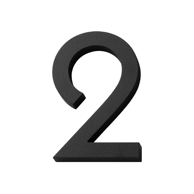 Husnummer Habo Selection Modern Små Svart