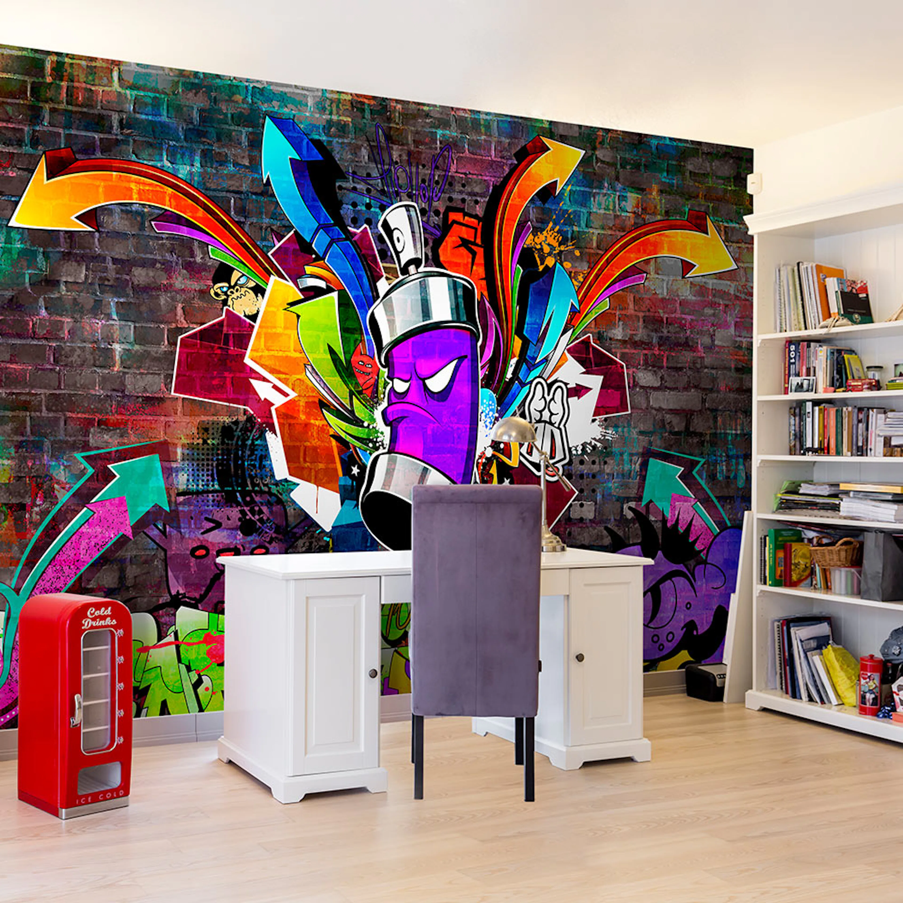 Fototapet Arkiio Graffiti: Colourful Attack