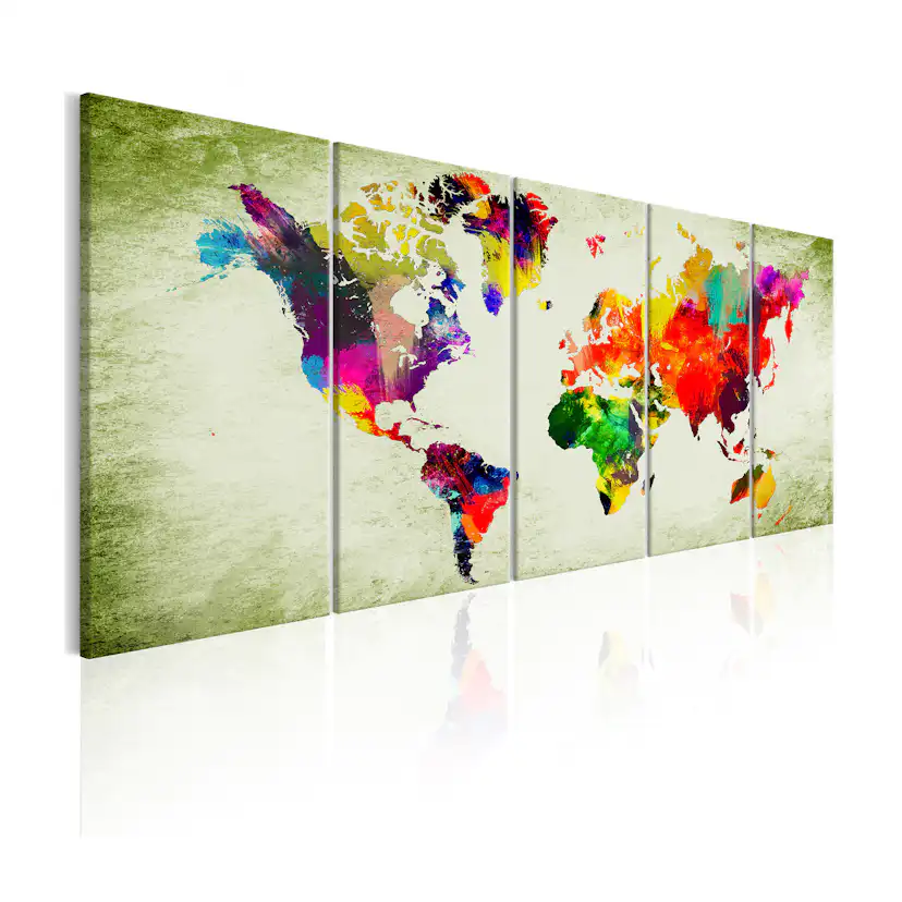Tavla Arkiio Colourful Continents