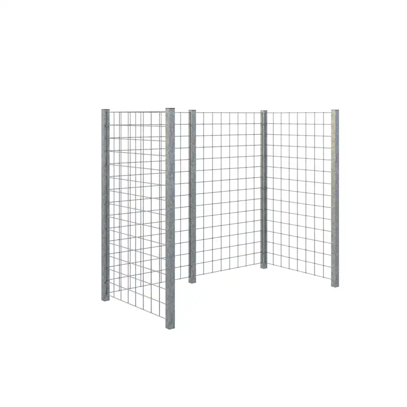 Avfallsskjul PLUS Stålspaljér 173,5×89×147 cm